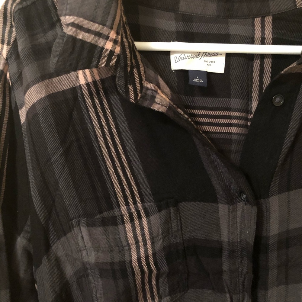 Plaid Shirt Dress Midi